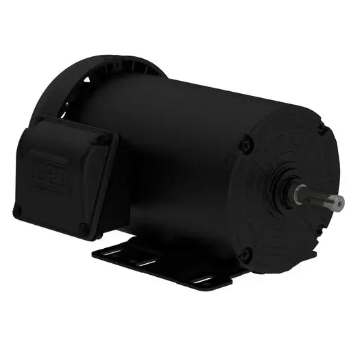Weg 1.5HP Motor on a 56H Frame at 1750 RPM Rolled Steel Premium Efficiency 4P 3Ph 60 Hz IC411 - TEFC - Foot-mounted WEG