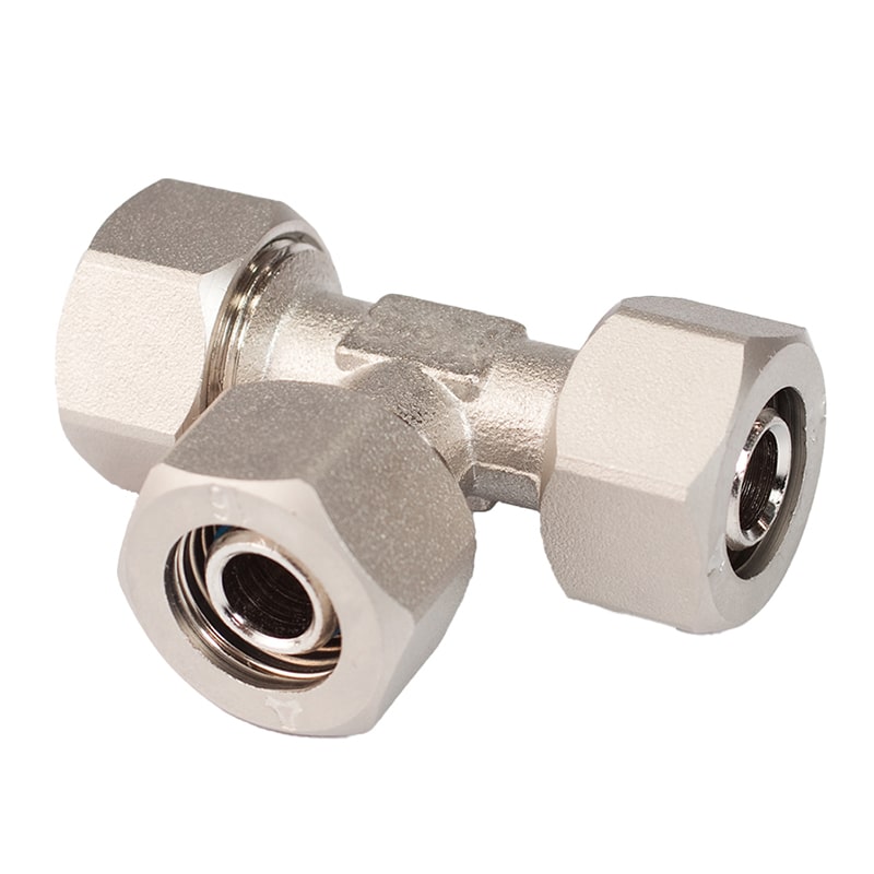 MaxLine 304 Stainless Steel Equal Tee for compressed air tubing