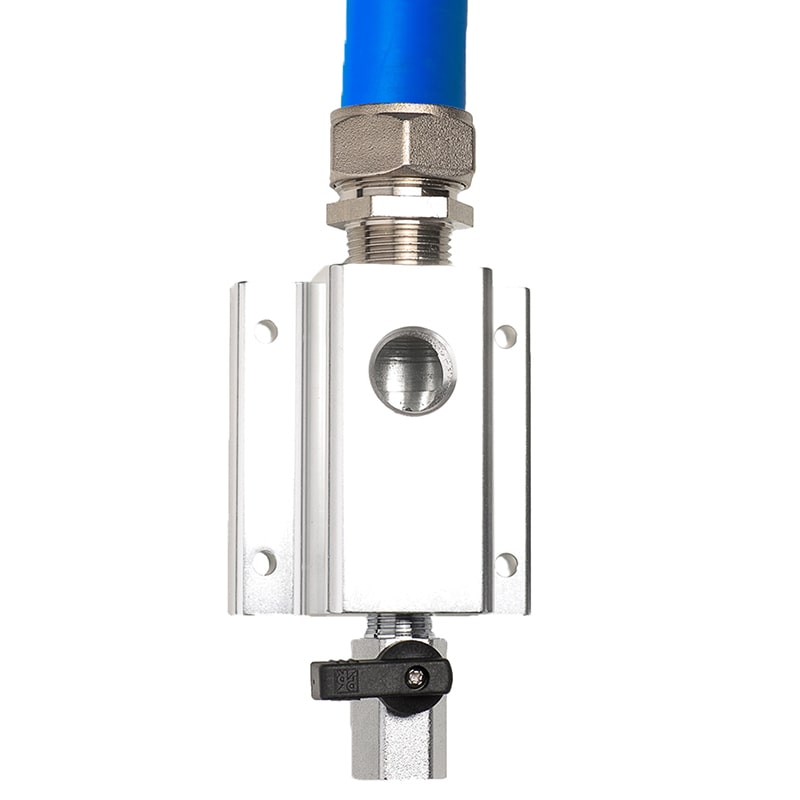 RapidAir MaxLine 1/2 inch single port outlet with 1/2 inch NPT outlet (M8101)