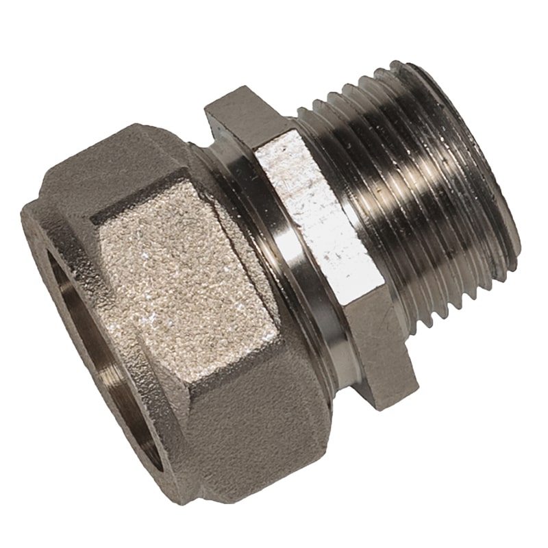 RapidAir MaxLine 304 stainless steel straight adapter, tube x male NPT