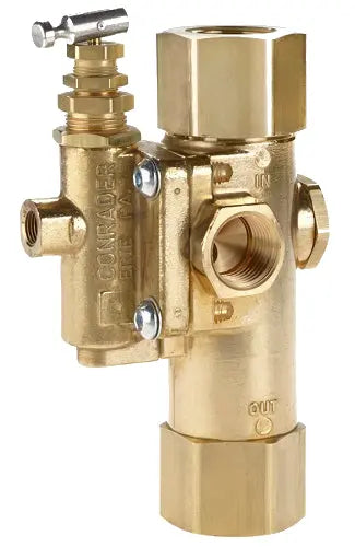 Conrader NLG-Series piloted unloader check valve, brass, 60 SCFM