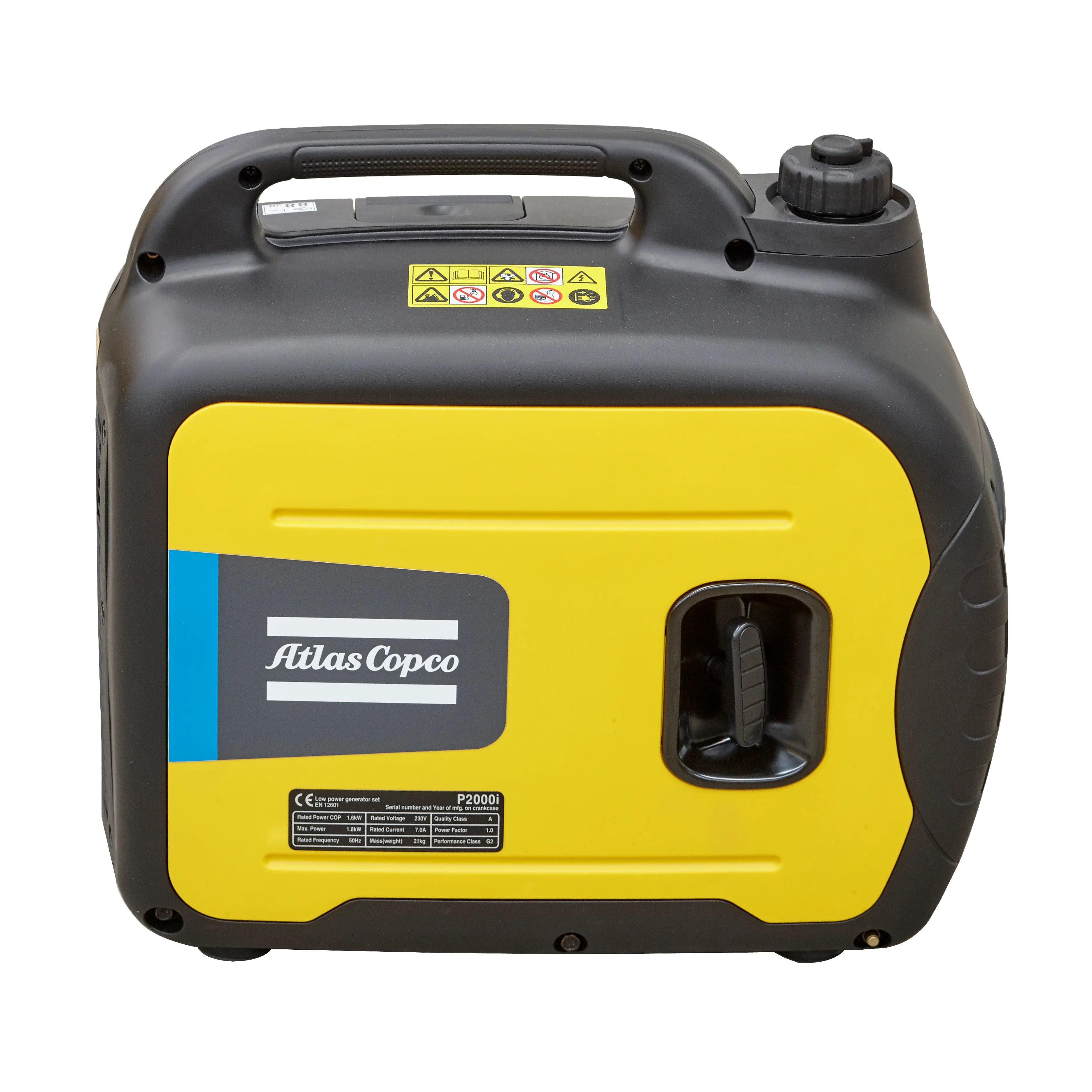 Atlas Copco P2000iW Inverter Generator | 1,800W Portable, 65 dB
