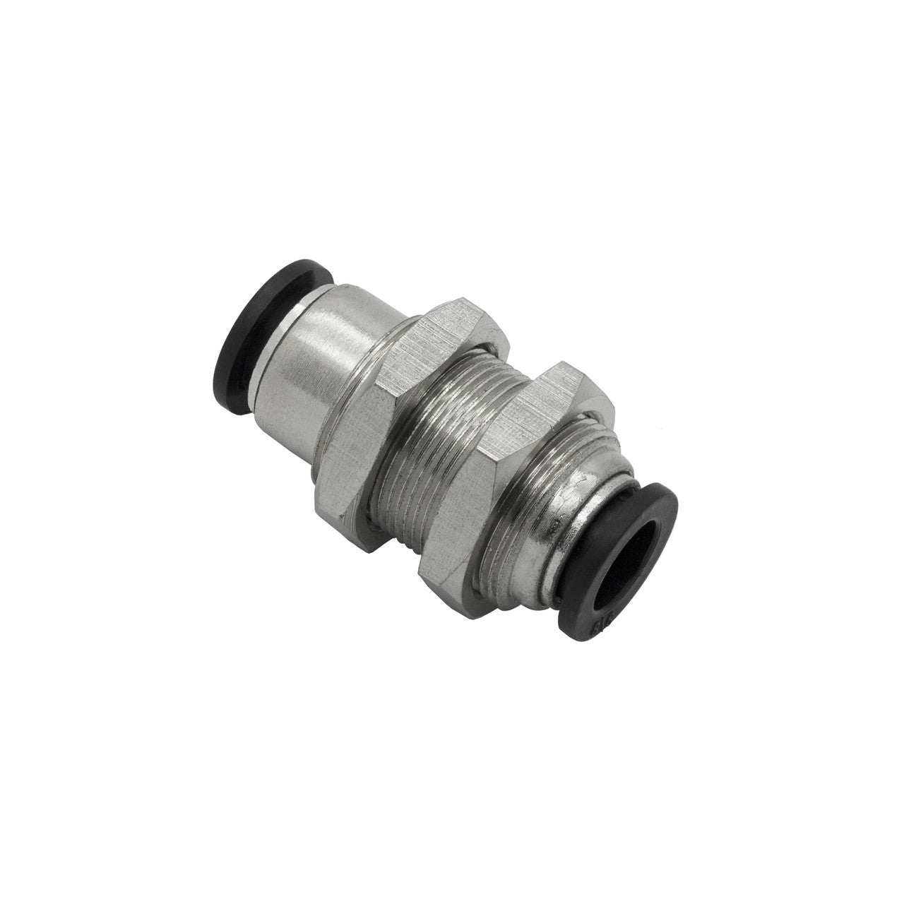 THB composite push-to-connect bulkhead union, tube to tube panel-mount air fitting