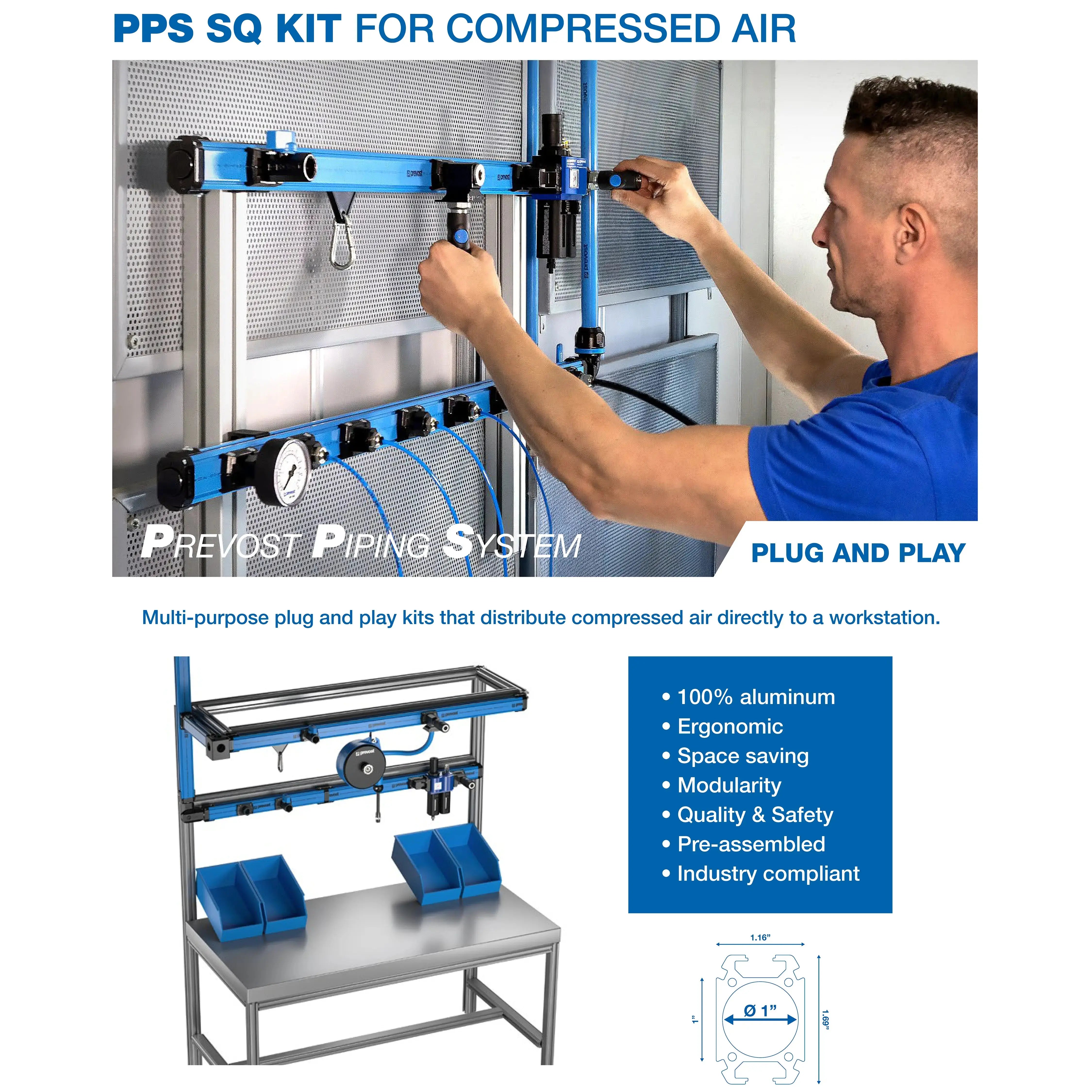 Prevost PPS SQ Work Station Kit Prevost