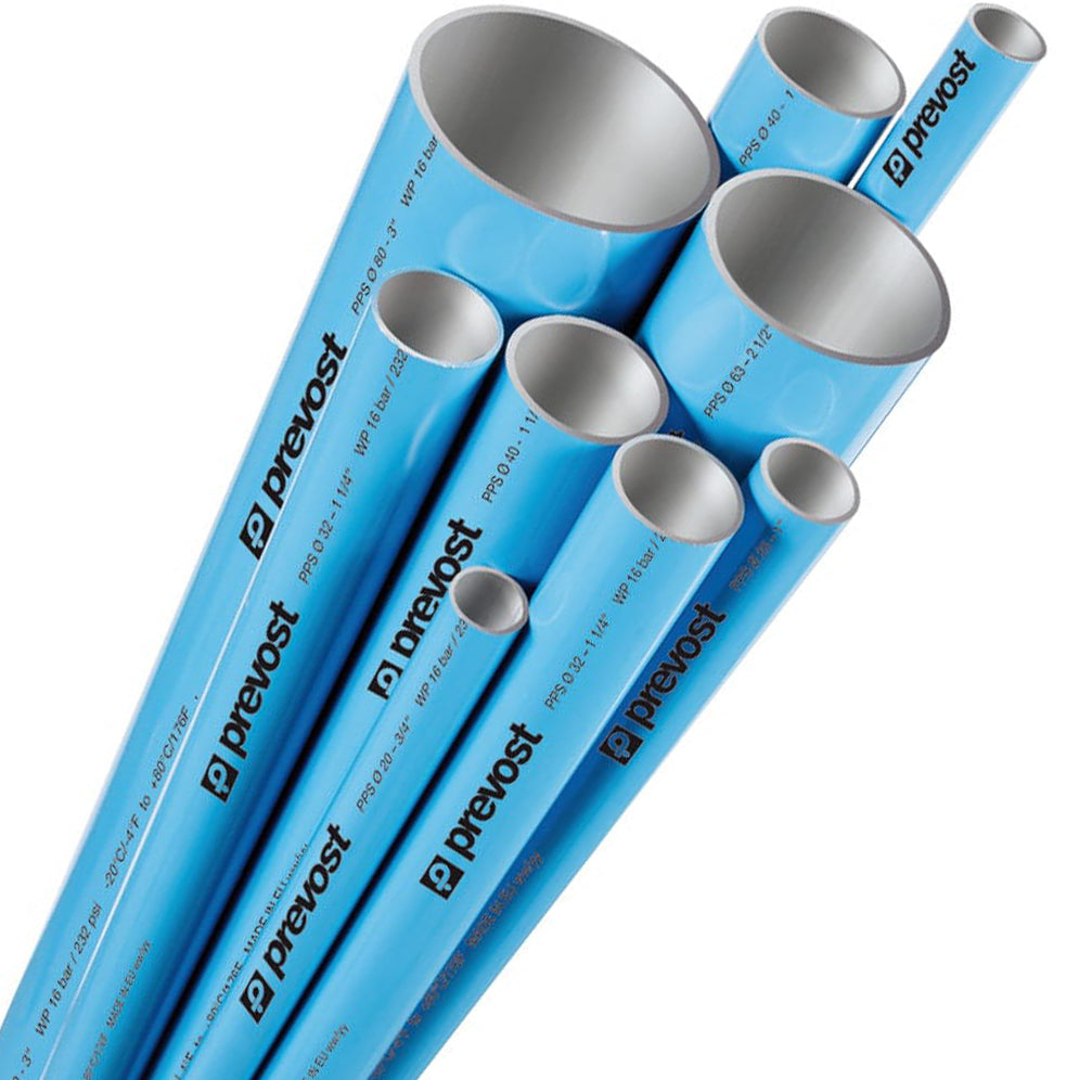 Prevost Aluminum Blue Pipe for Compressed Air (6ft - SHIPS UPS)
