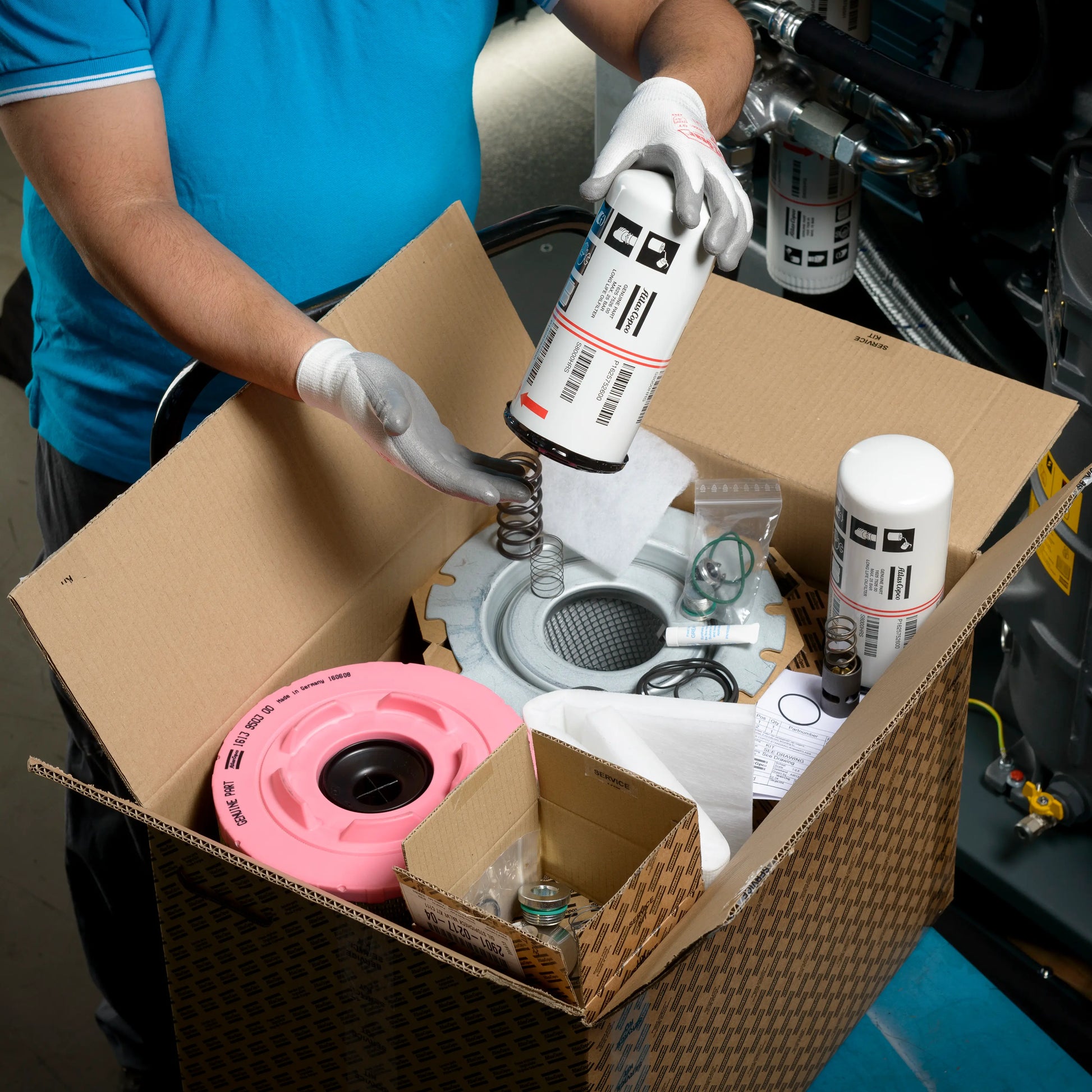 Atlas Copco HR MB 185 KD8 Preventative Maintenance Kit - 1000 Hour Service - 1310266416 Chicago Pneumatic Parts