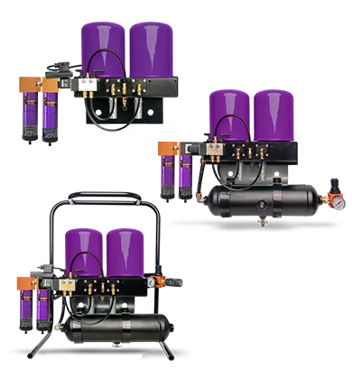 Tsunami Pure-5 wall-mounted regenerative desiccant dryer with float drain