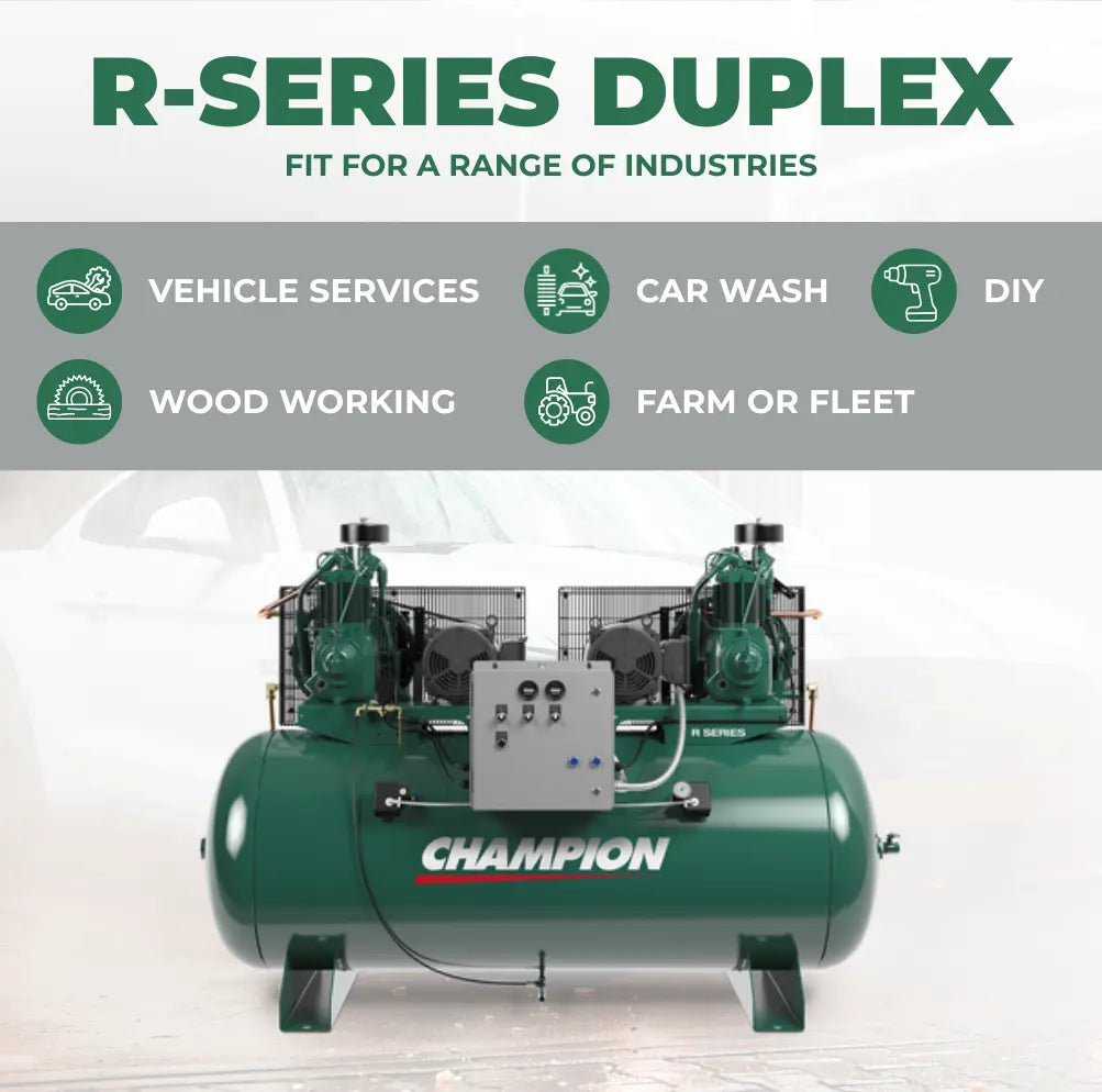 Champion Duplex R-Series Piston Air Compressor