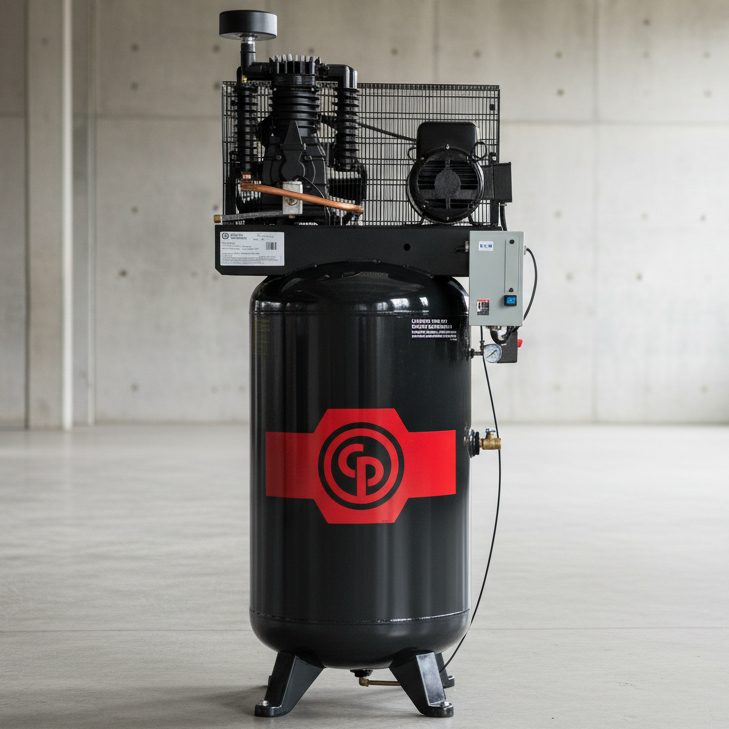 Chicago Pneumatic RCP-C Iron Two-Stage Air Compressor