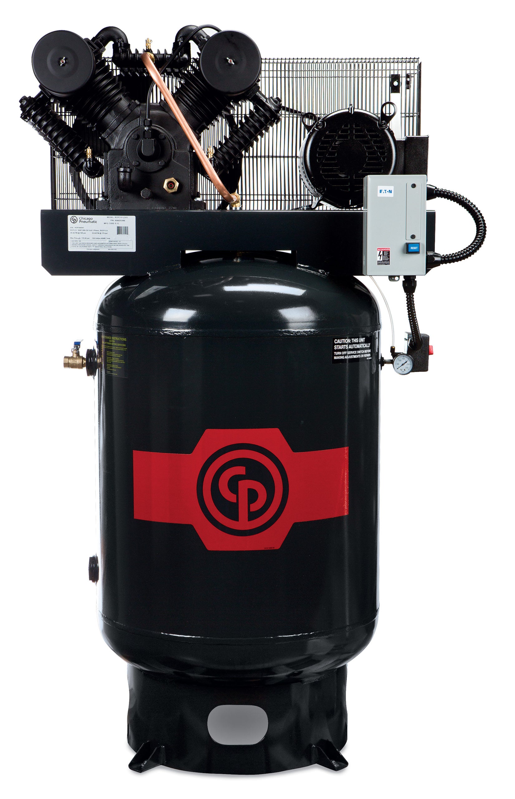 Chicago Pneumatic RCP-C Iron Two-Stage Air Compressor