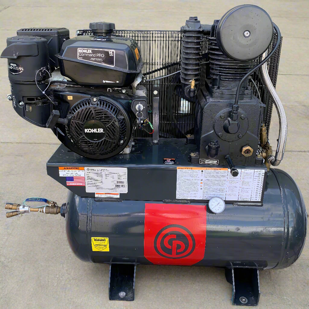 Chicago Pneumatic RCP-C Iron Two-Stage Gas-Engine Air Compressor