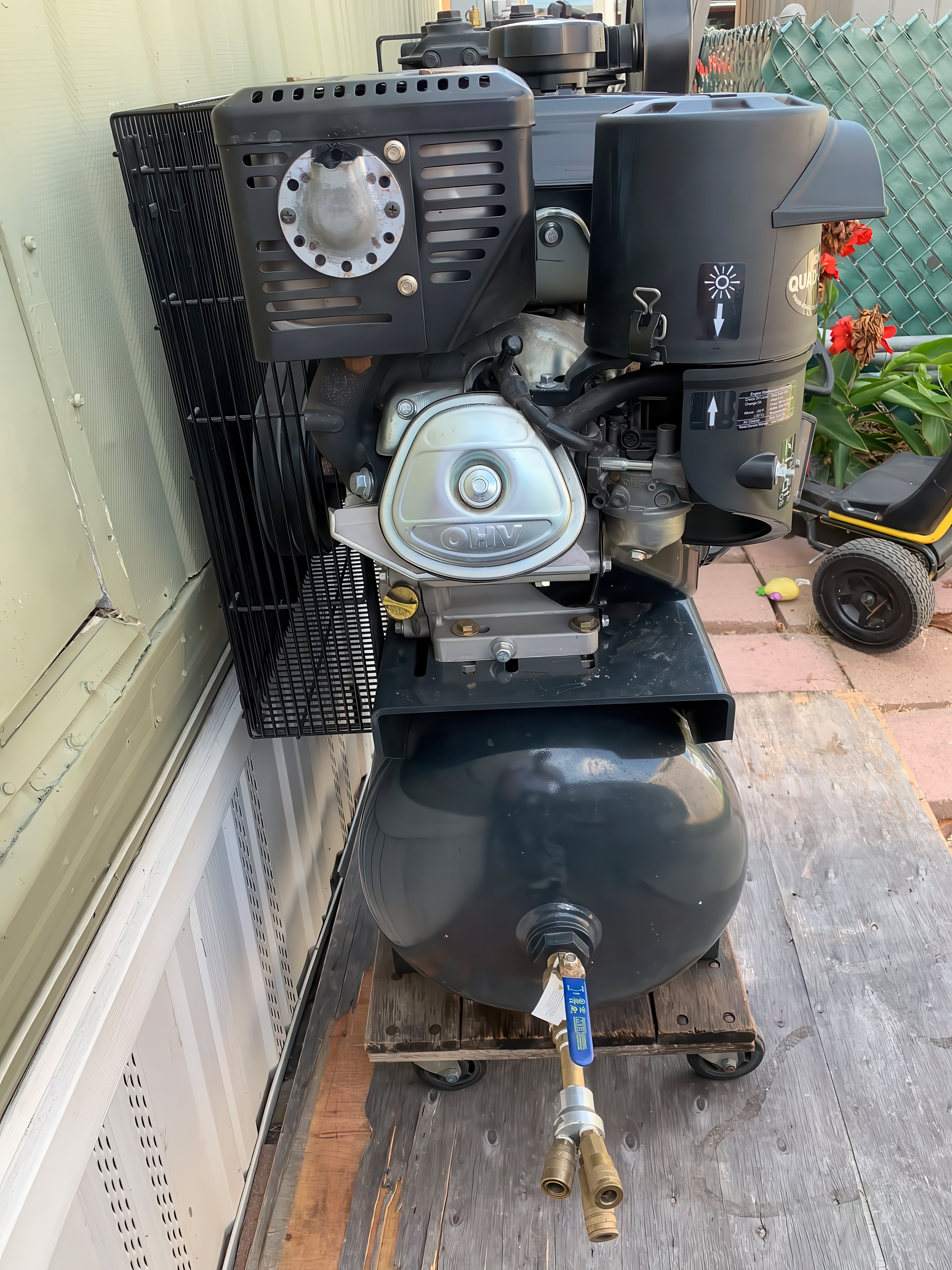 Chicago Pneumatic RCP-C Iron Two-Stage Gas-Engine Air Compressor