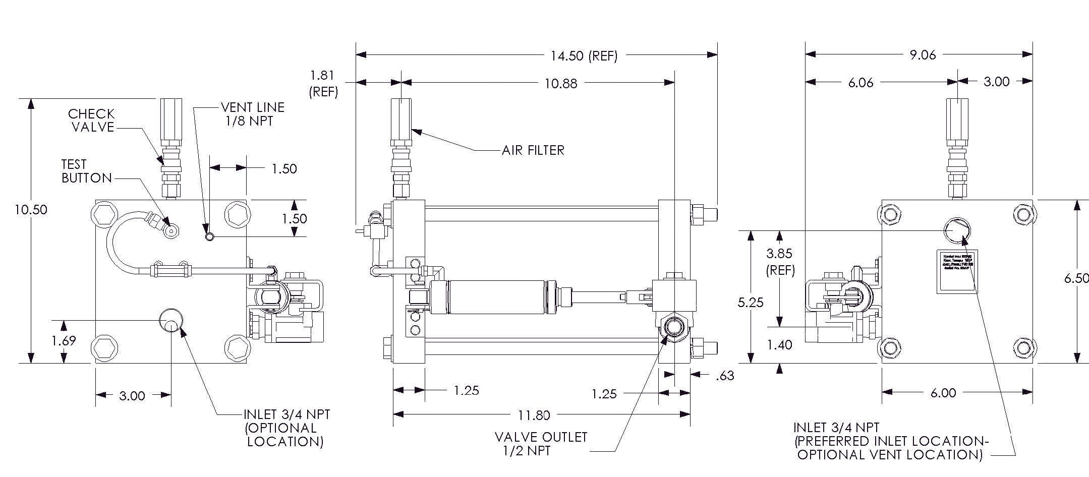 Air System Products Robo-Drain HP, 850 PSI, Stainless Construction (RD750-SS)