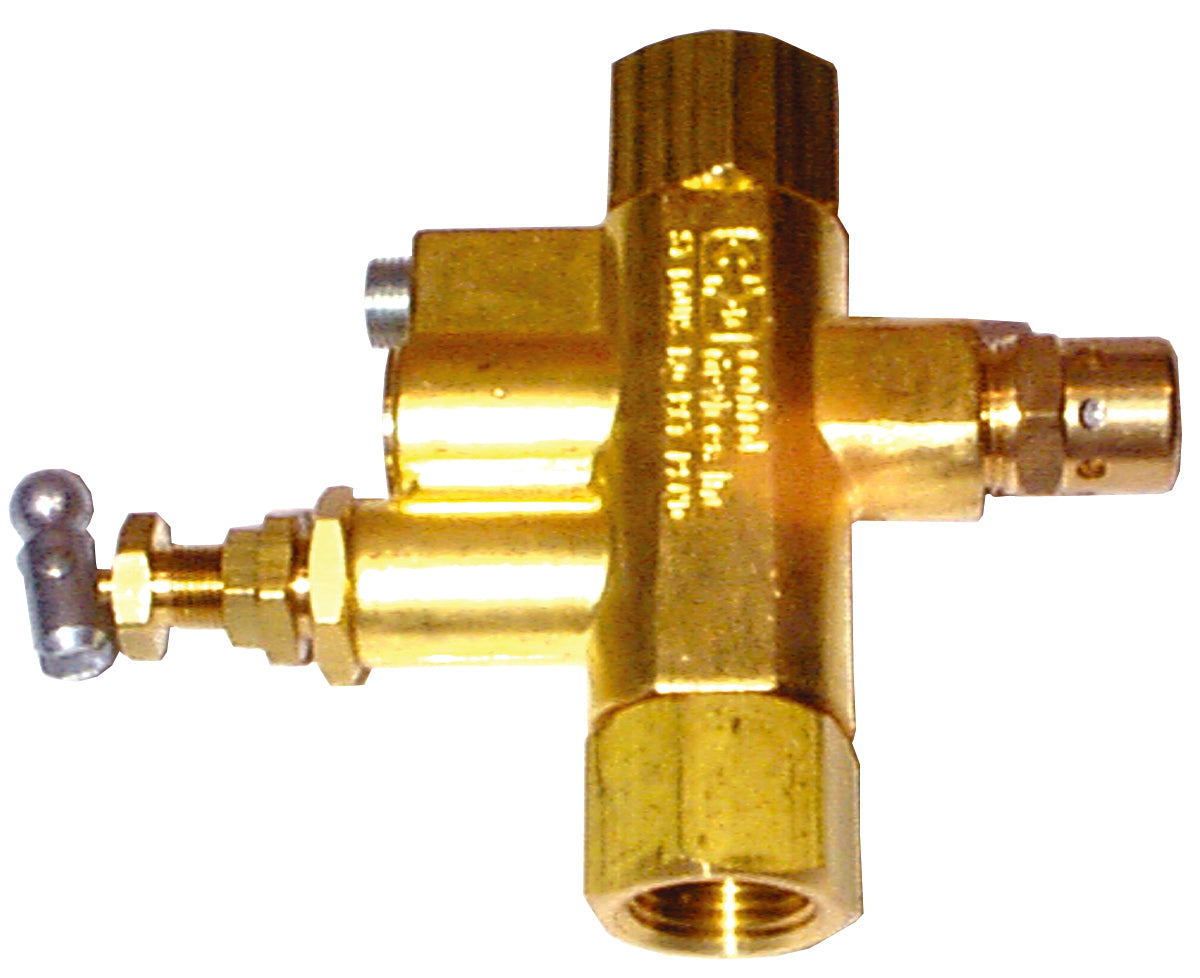 Brass All In One air compressor unloader valve with toggle