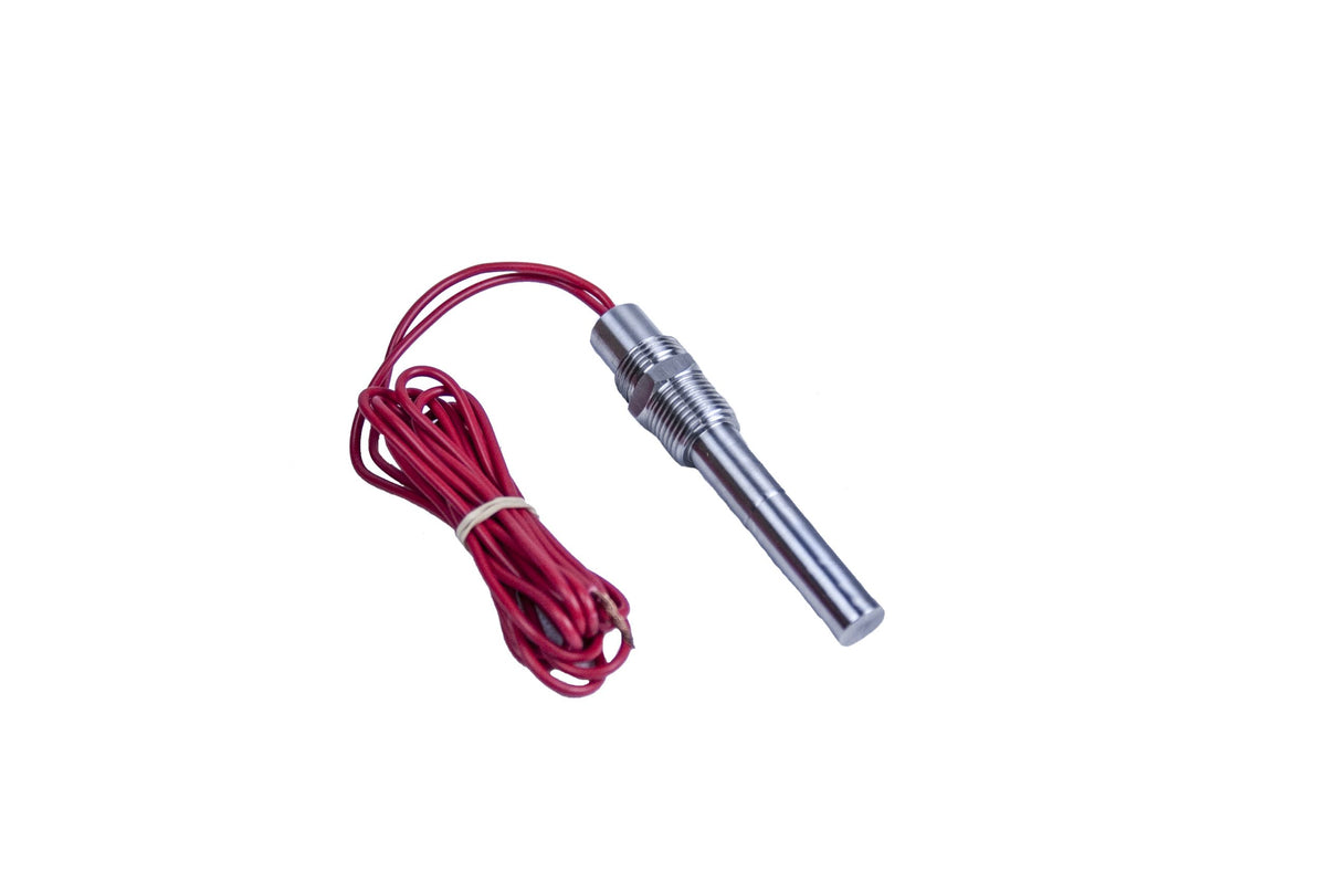 High temperature shutdown switch with stainless probe and wire leads