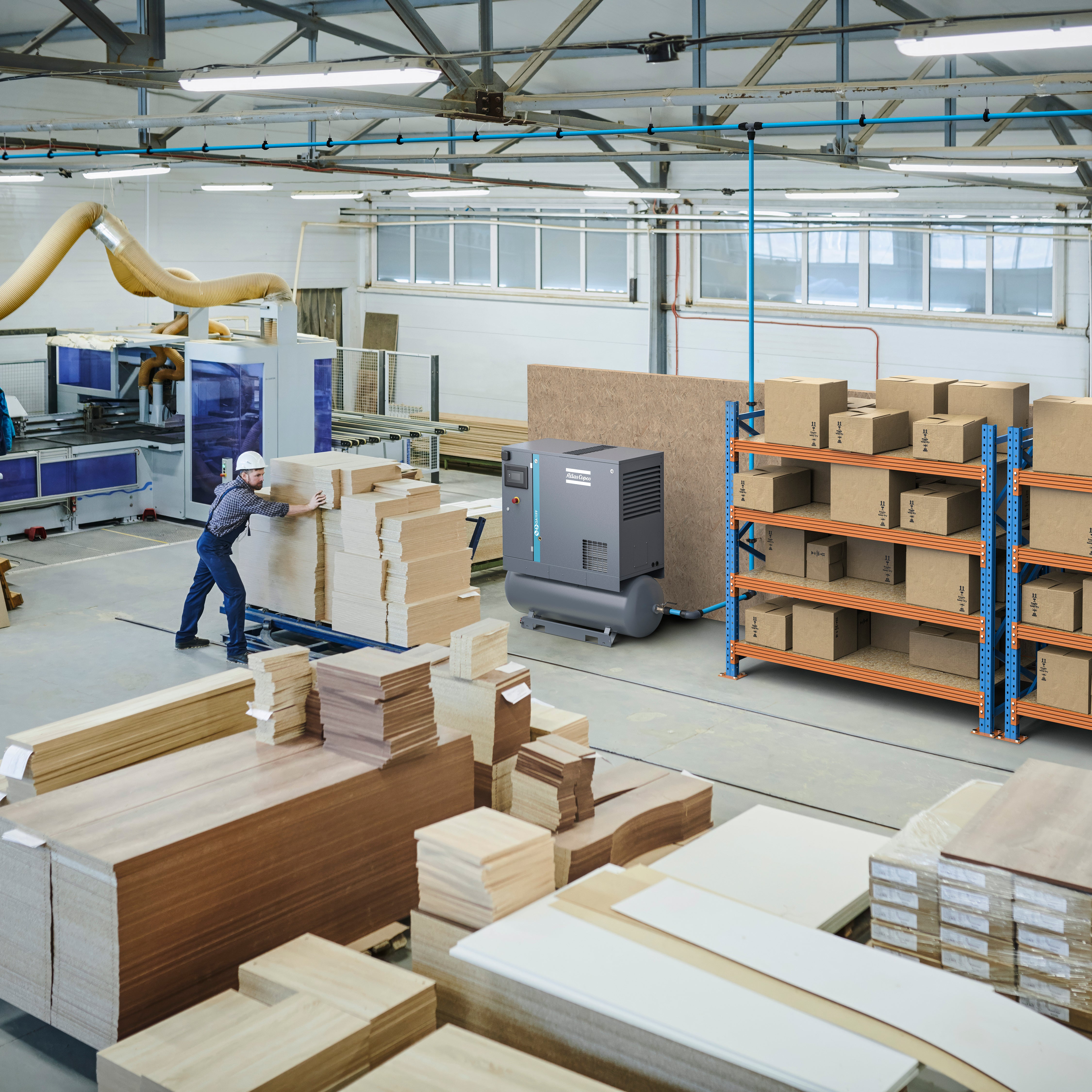 Atlas Copco GA5 - GA11 Oil-Injected Rotary Screw Air Compressor