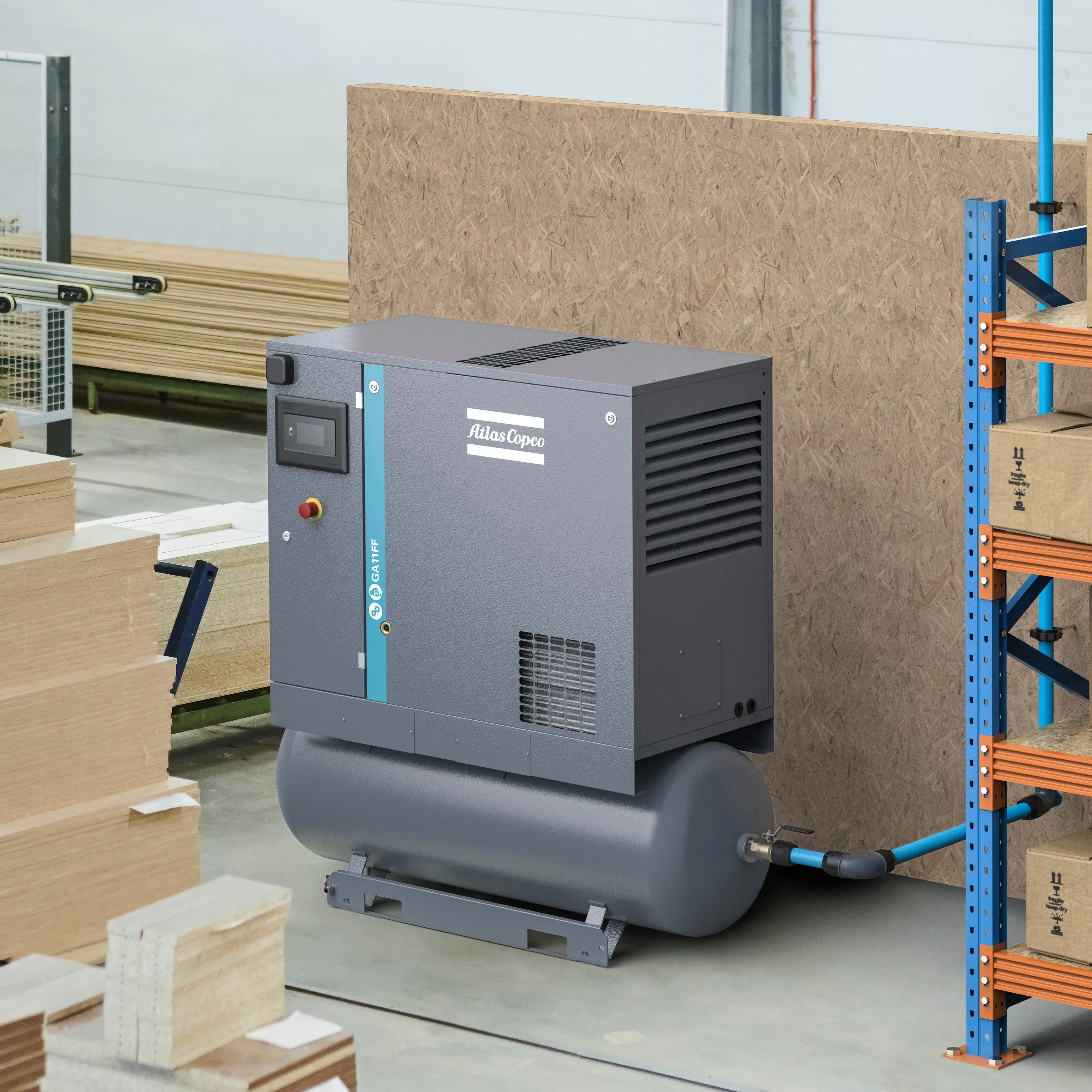 Atlas Copco GA5 - GA11 Oil-Injected Rotary Screw Air Compressor ...