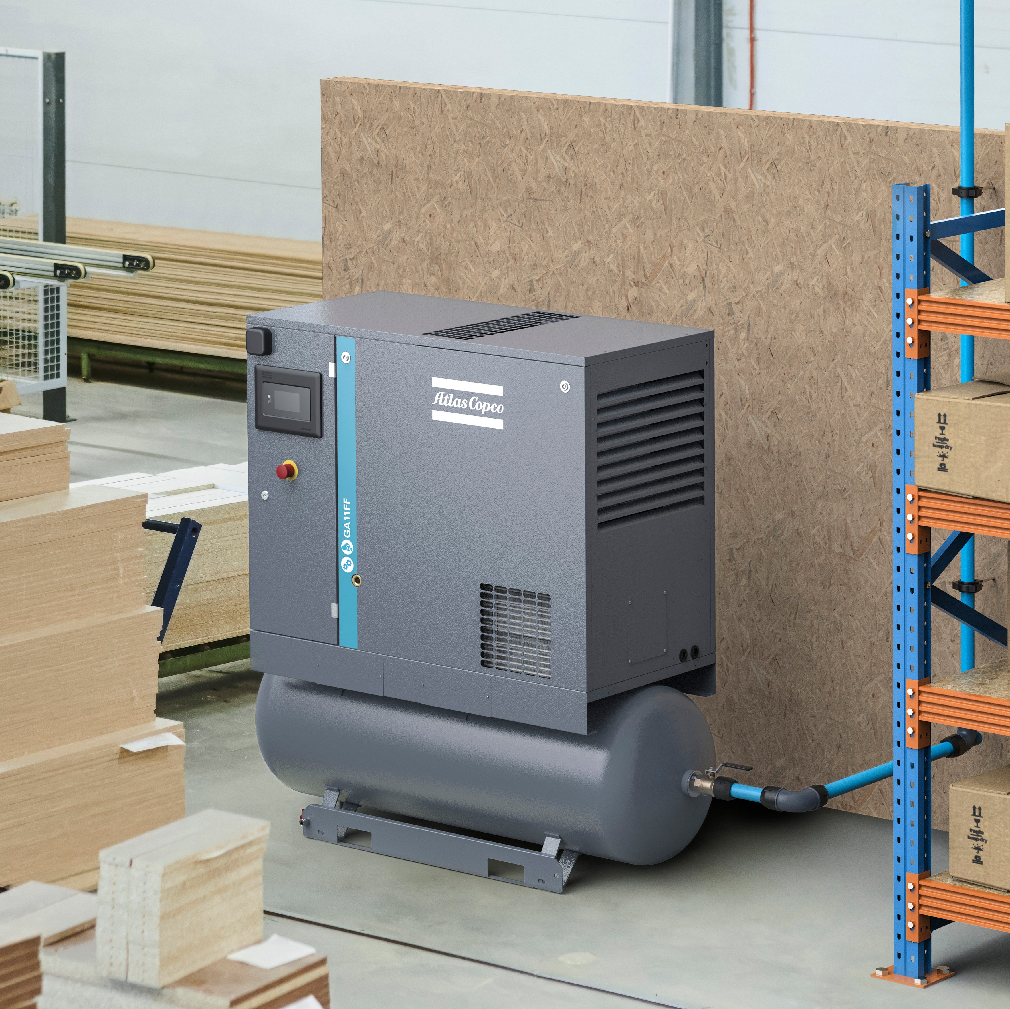 Atlas Copco GA5 - GA11 Oil-Injected Rotary Screw Air Compressor