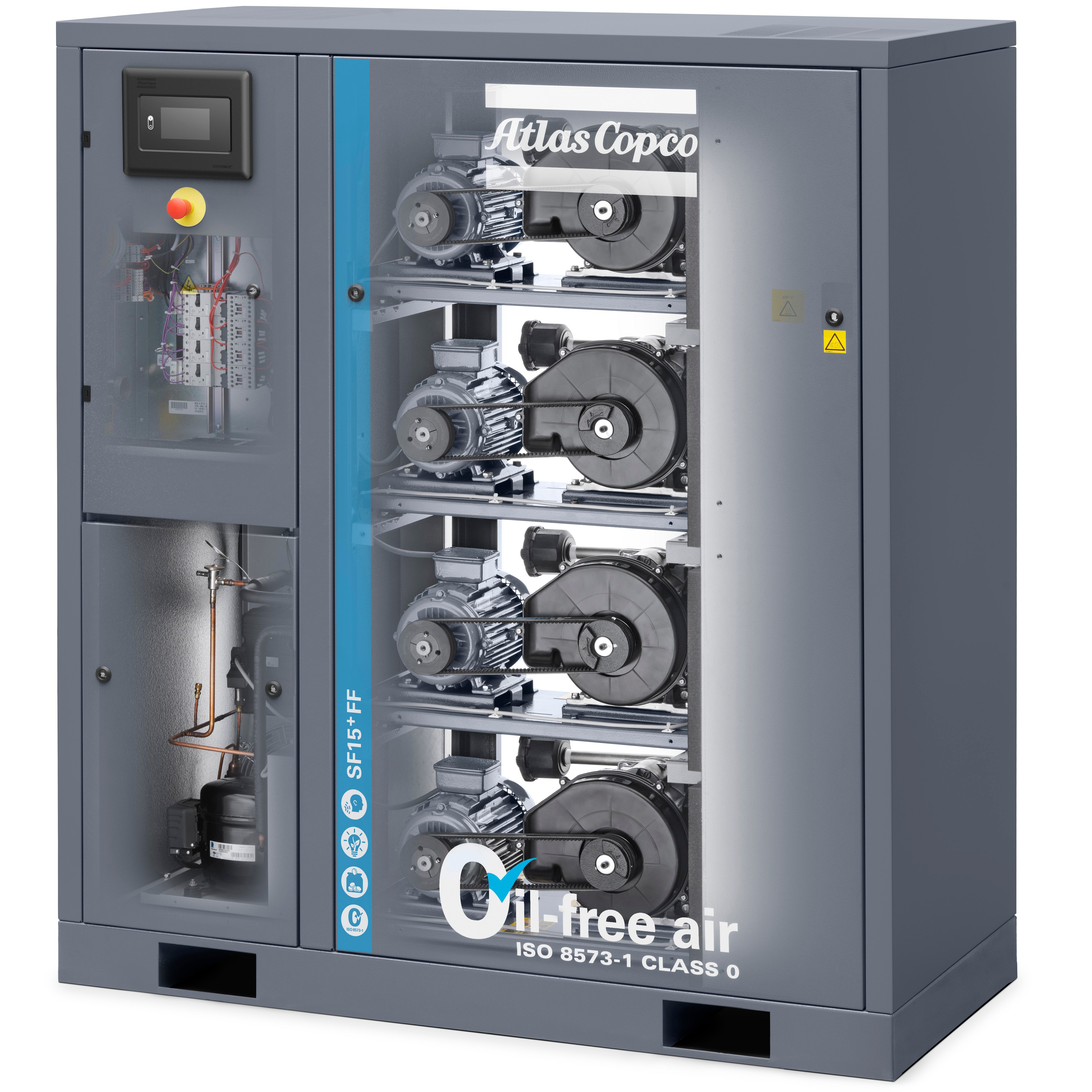 SF+8-22 Oil Free Multi Scroll Compressor By Atlas Copco