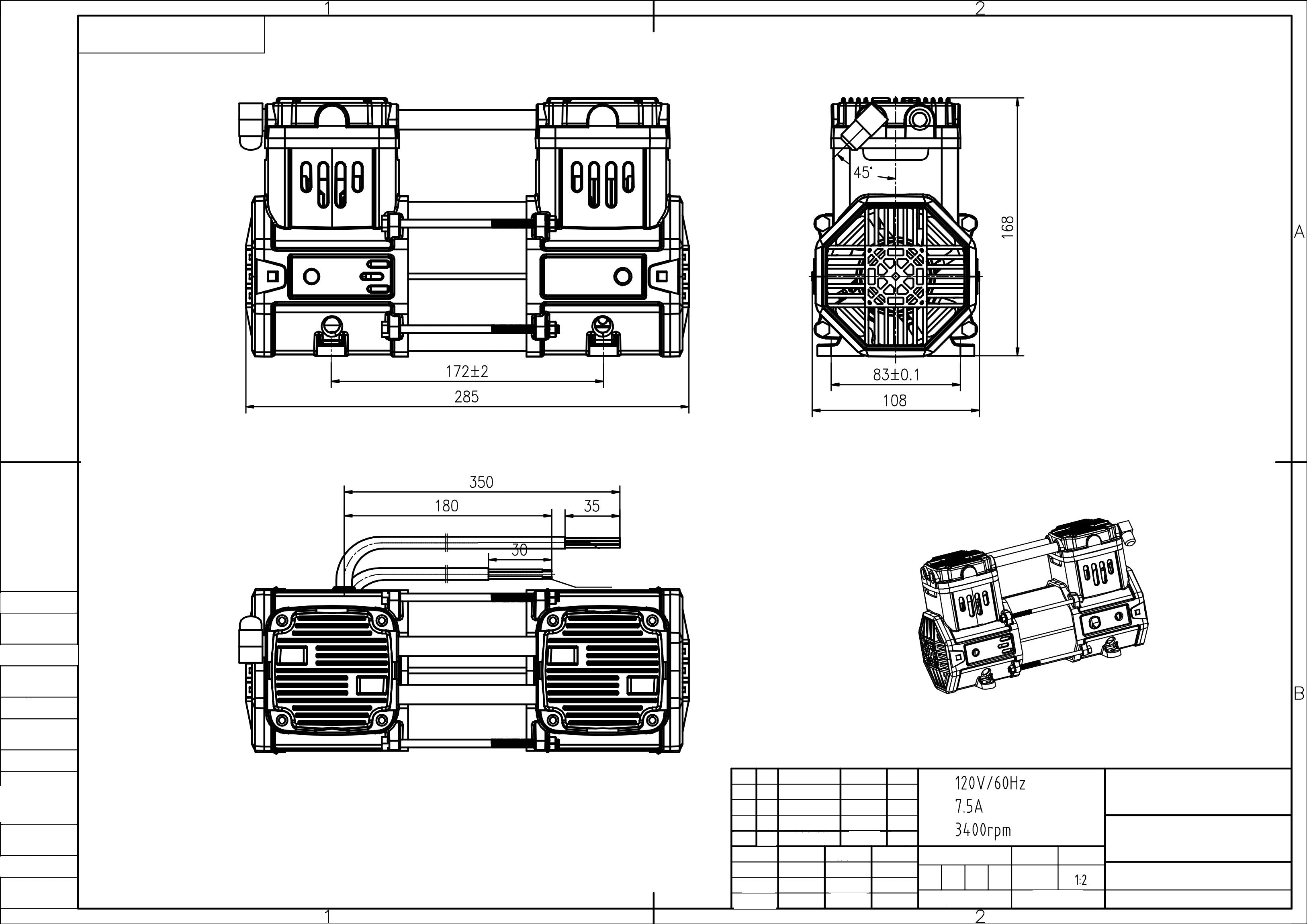 California Air Tools 1510 Quiet Air Compressor | CAT-1510