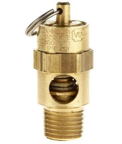 Conrader SRV250 stainless steel soft-seat safety relief valve, 1/4 inch NPT