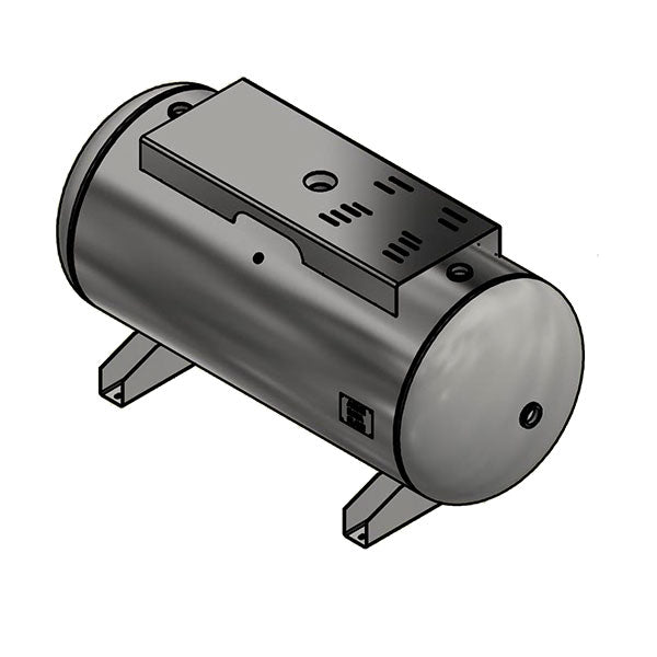 200 Gallon 200PSI Horizontal Air Tank By Samuel with Saddle legs, 18"X44" top plate | A10036