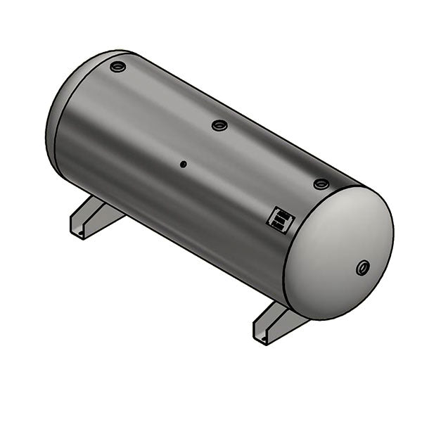 240 Gallon 200PSI Horizontal Air Tank By Samuel with Saddle legs | A10037