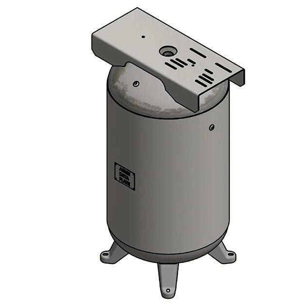 80 Gallon 200PSI Vertical Air Tank By Samuel with 4 feet, 13" X 30" top plate | A10046