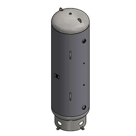 500 Gallon 165PSI Vertical Air Tank By Samuel with 8" base ring | A10129