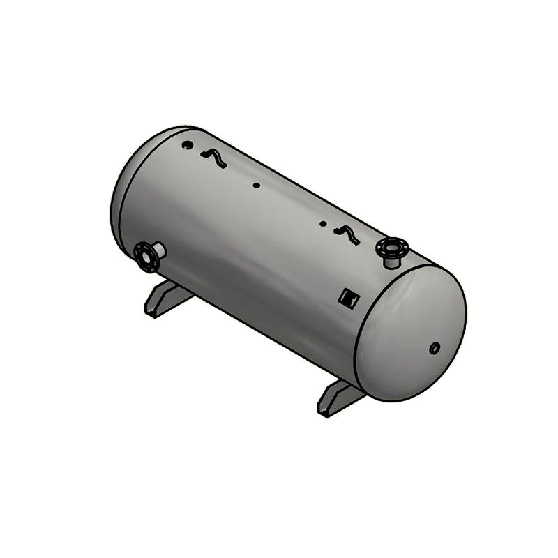 400 Gallon 165PSI Horizontal Air Tank By Samuel with Saddle legs | A10346