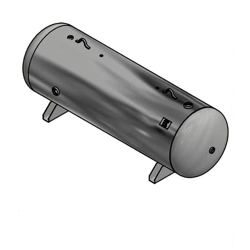 500 Gallon 200PSI Horizontal Air Tank By Samuel with Saddle legs | A10354