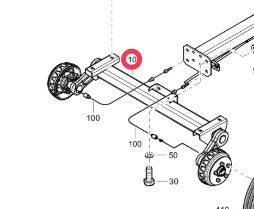 AXLE WITH BRAKES