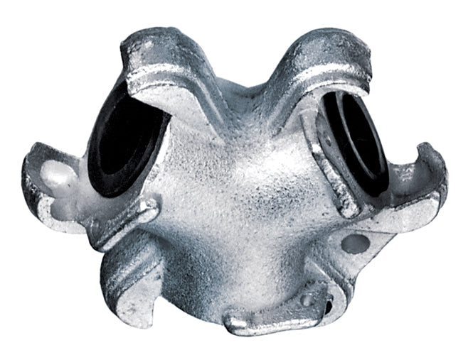 Twist-claw universal 3-way air connector