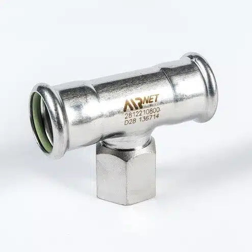 Reducing Tee 316L Stainless Steel for Compressed Air Piping by AIRnet