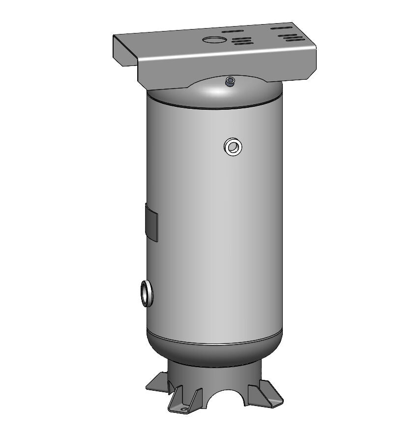 20 Gallon 200 PSI Vertical Air Tank with Feet+Top plate by Morganton | VES0009979