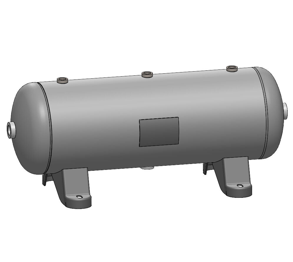 10 Gallon 200 PSI Horizontal Air Tank with Feet by Morganton | VES0010059