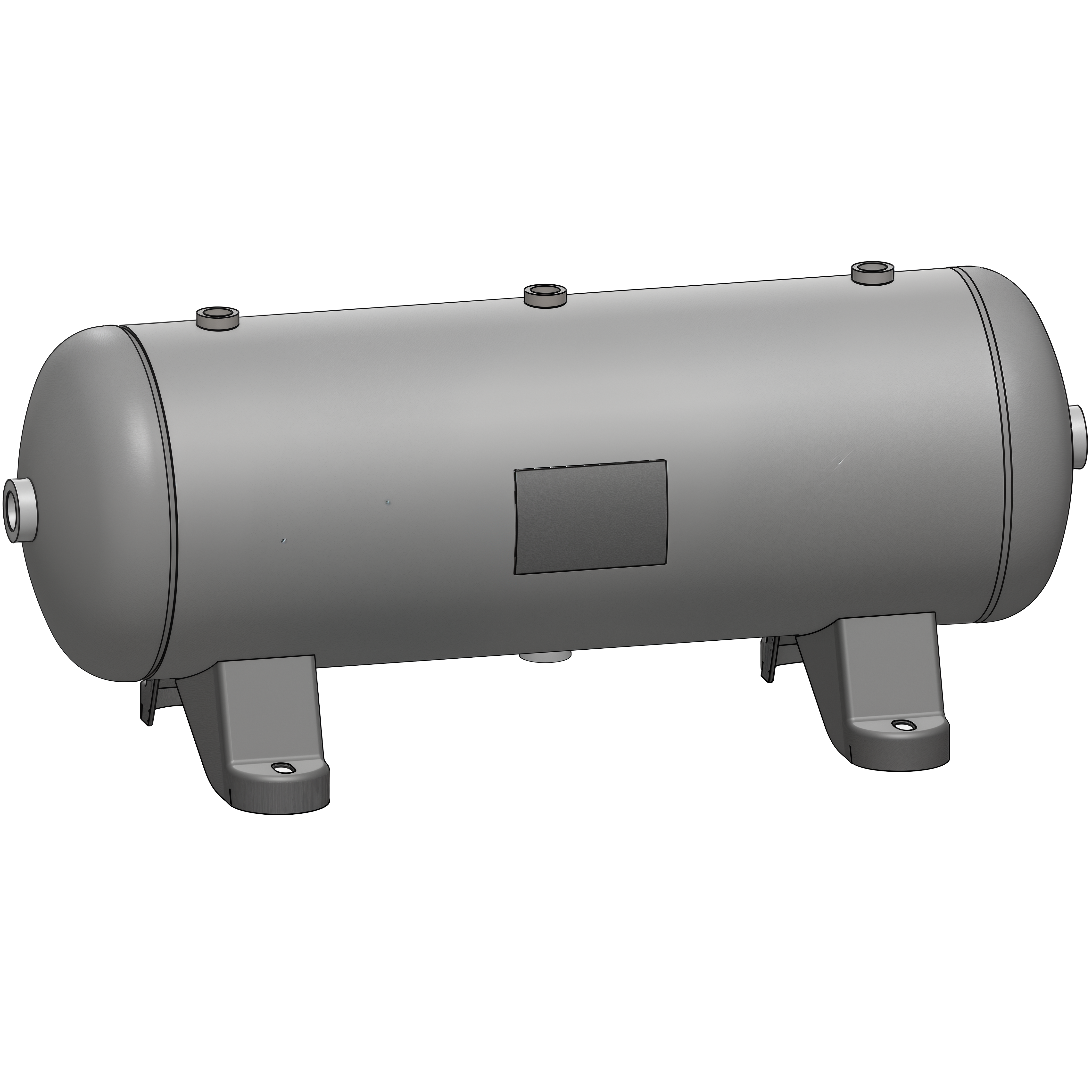 10 Gallon 200 PSI Horizontal Air Tank with Feet by Morganton | VES0010059