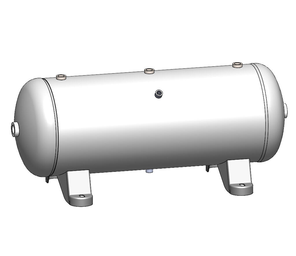 15 Gallon 200 PSI Horizontal Air Tank with Feet by Morganton | VES0010061