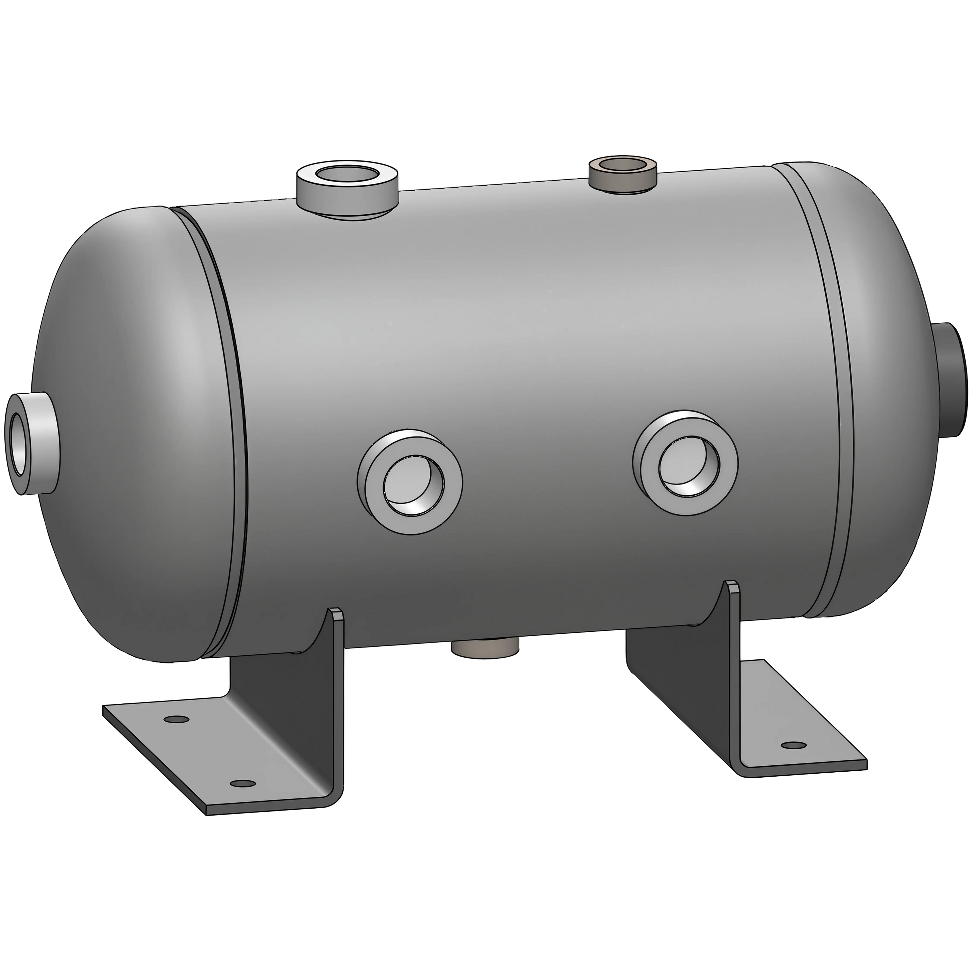 3 Gallon 200 PSI Horizontal Air Tank with Feet by Morganton | VES0010066 Morganton