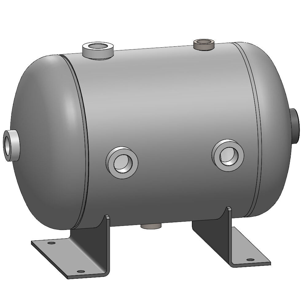 5 Gallon 200 PSI Horizontal Air Tank with Feet by Morganton | VES0010067