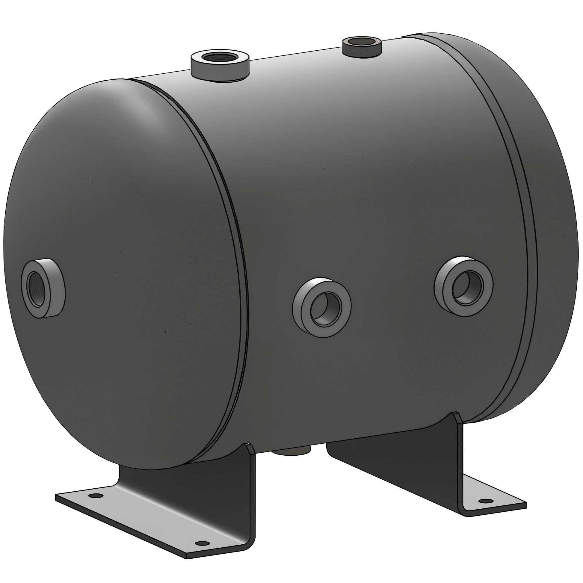 7 Gallon 200 PSI Horizontal Air Tank with Feet by Morganton | VES0010068 Morganton