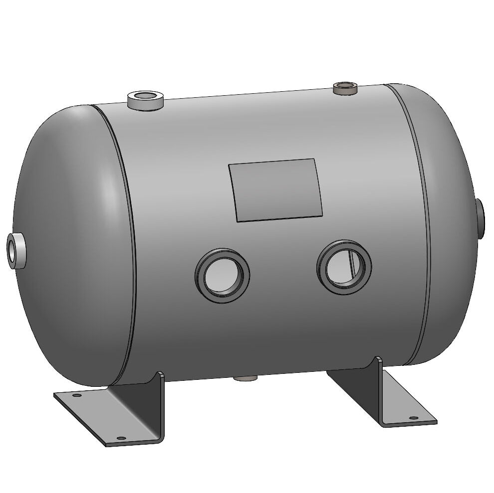 13 Gallon 200 PSI Horizontal Air Tank with Feet by Morganton | VES0010069
