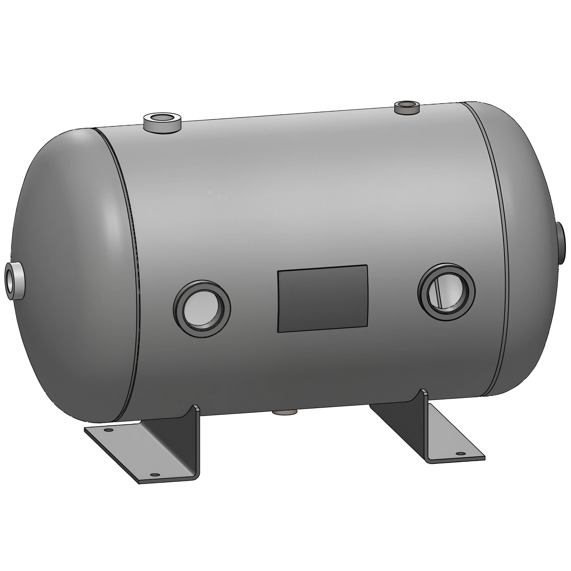 15 Gallon 200 PSI Horizontal Air Tank with Feet by Morganton | VES0010070 Morganton