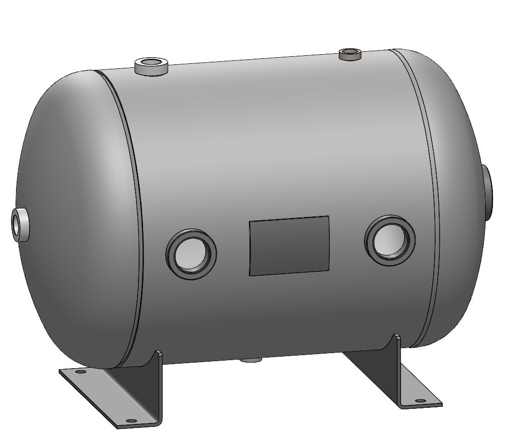 19 Gallon 200 PSI Horizontal Air Tank with Feet by Morganton | VES0010071