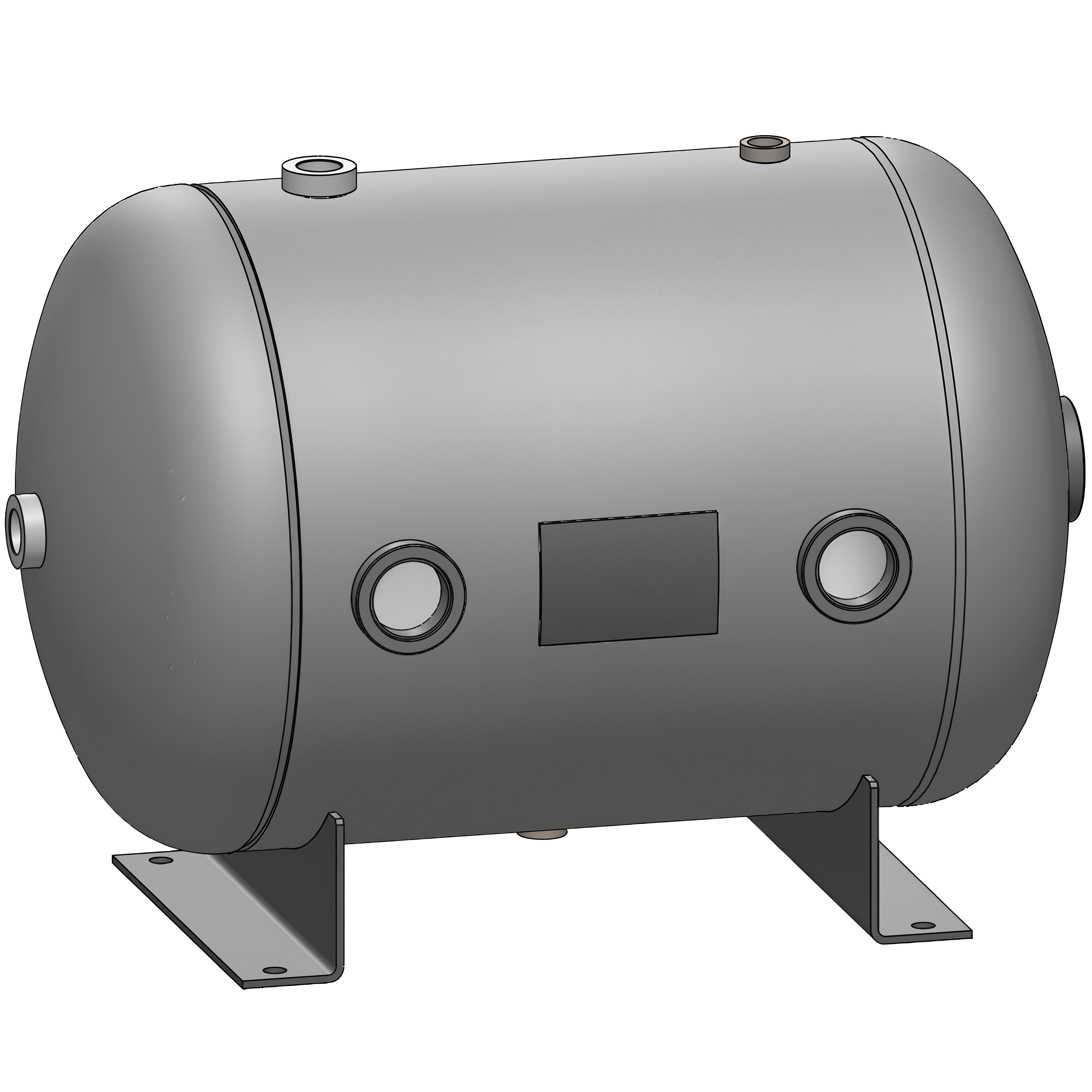 19 Gallon 200 PSI Horizontal Air Tank with Feet by Morganton | VES0010071