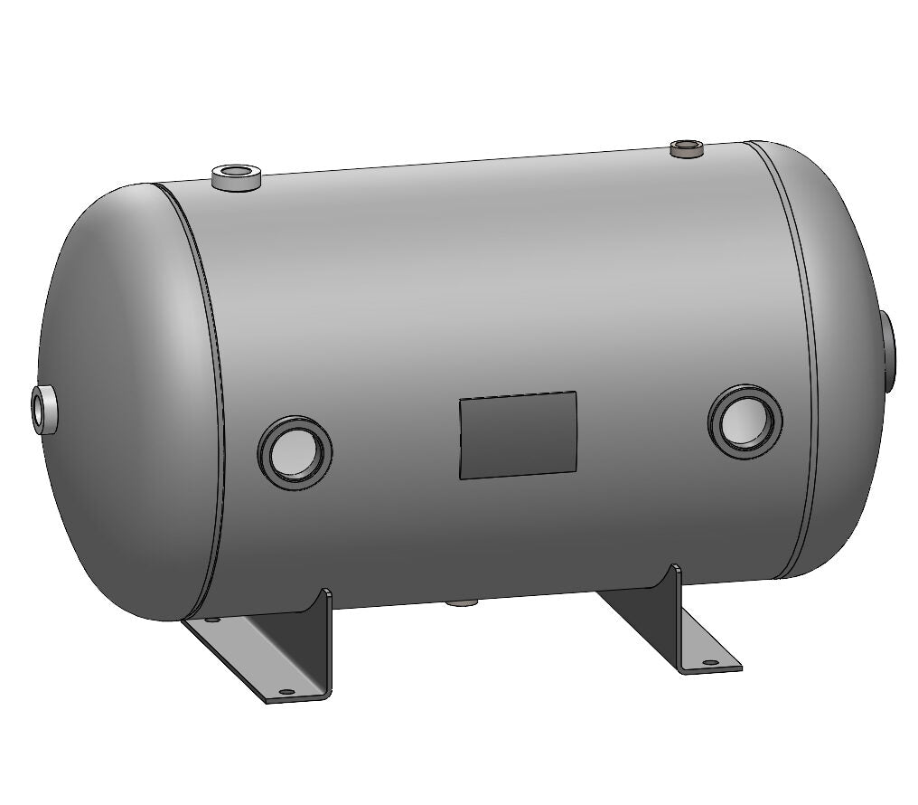 24 Gallon 200 PSI Horizontal Air Tank with Feet by Morganton | VES0010072