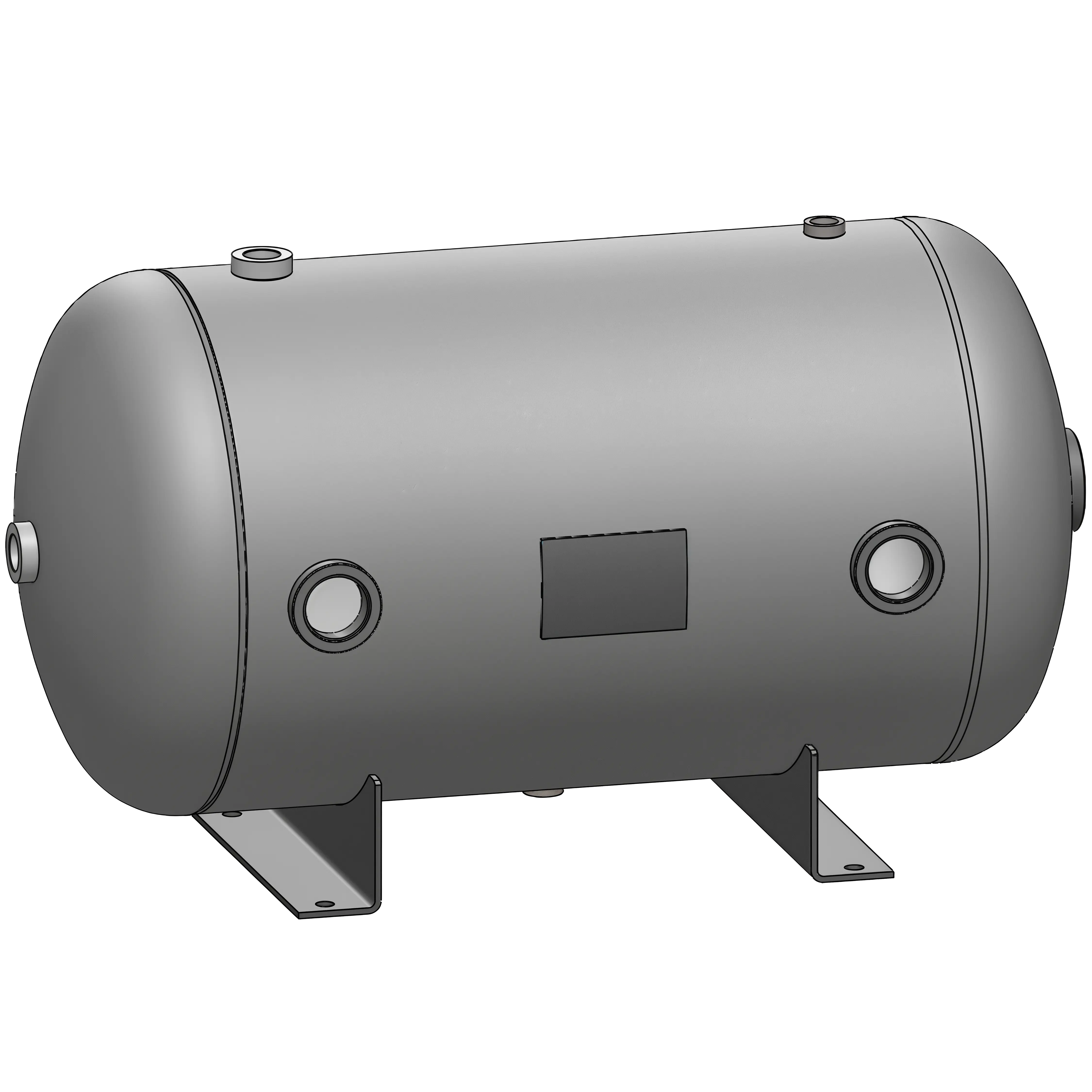 24 Gallon 200 PSI Horizontal Air Tank with Feet by Morganton | VES0010072 Morganton