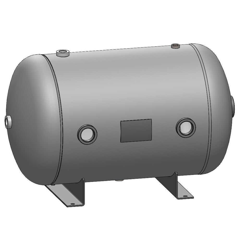 30 Gallon 200 PSI Horizontal Air Tank with Feet by Morganton | VES0010073