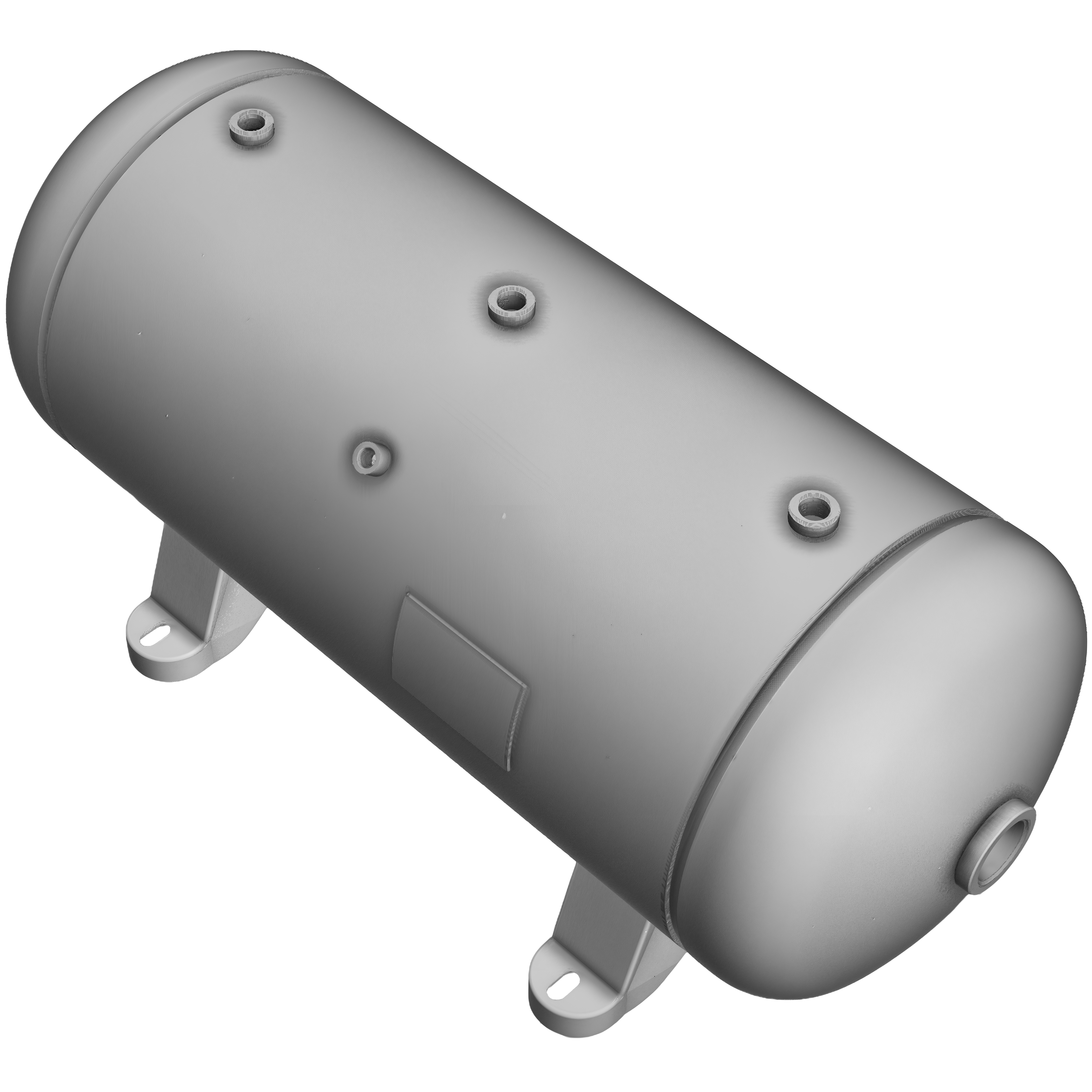 200 Gallon 200 PSI Horizontal Air Tank with Saddle by Morganton | VES0010339