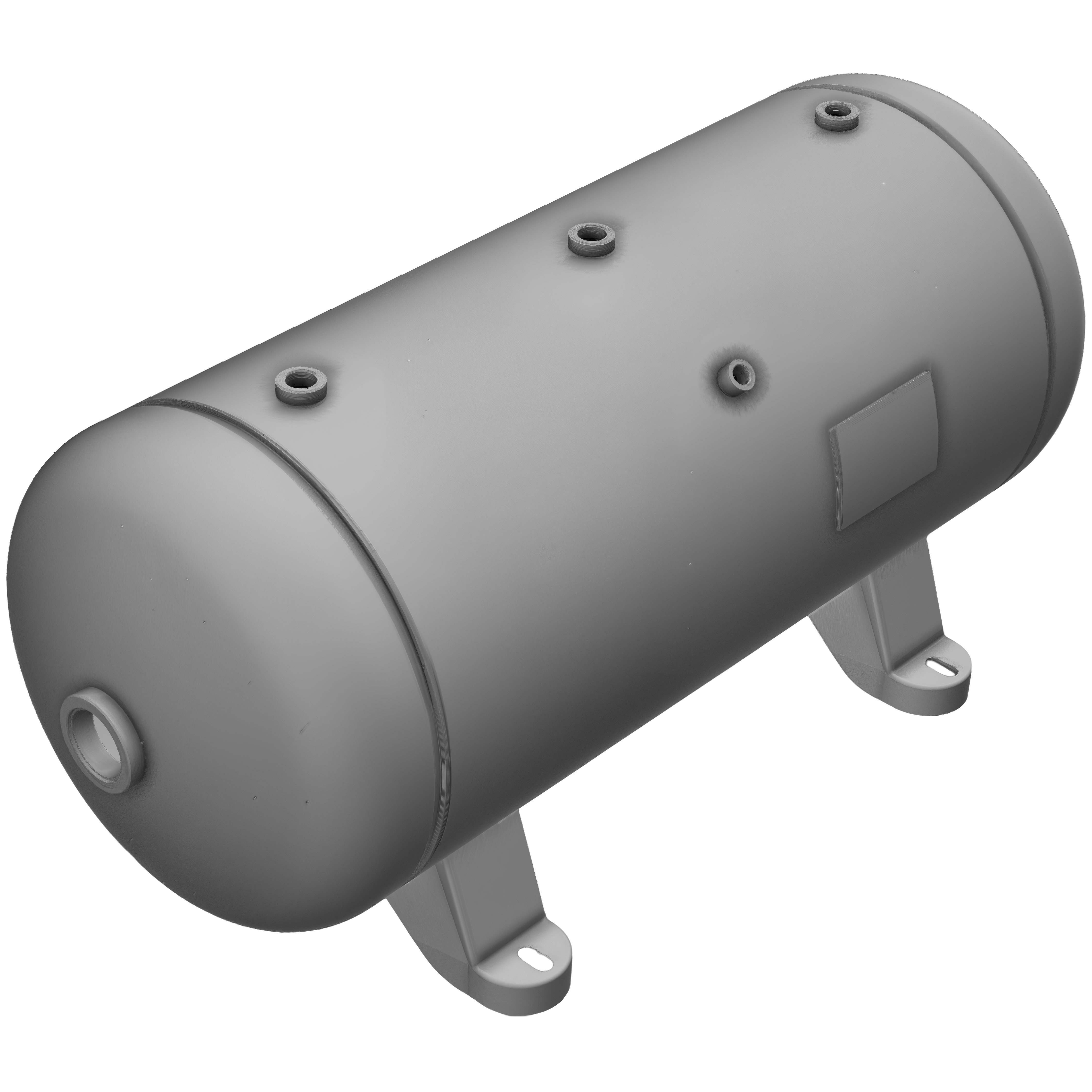 200 Gallon 200 PSI Horizontal Air Tank with Saddle by Morganton | VES0010339